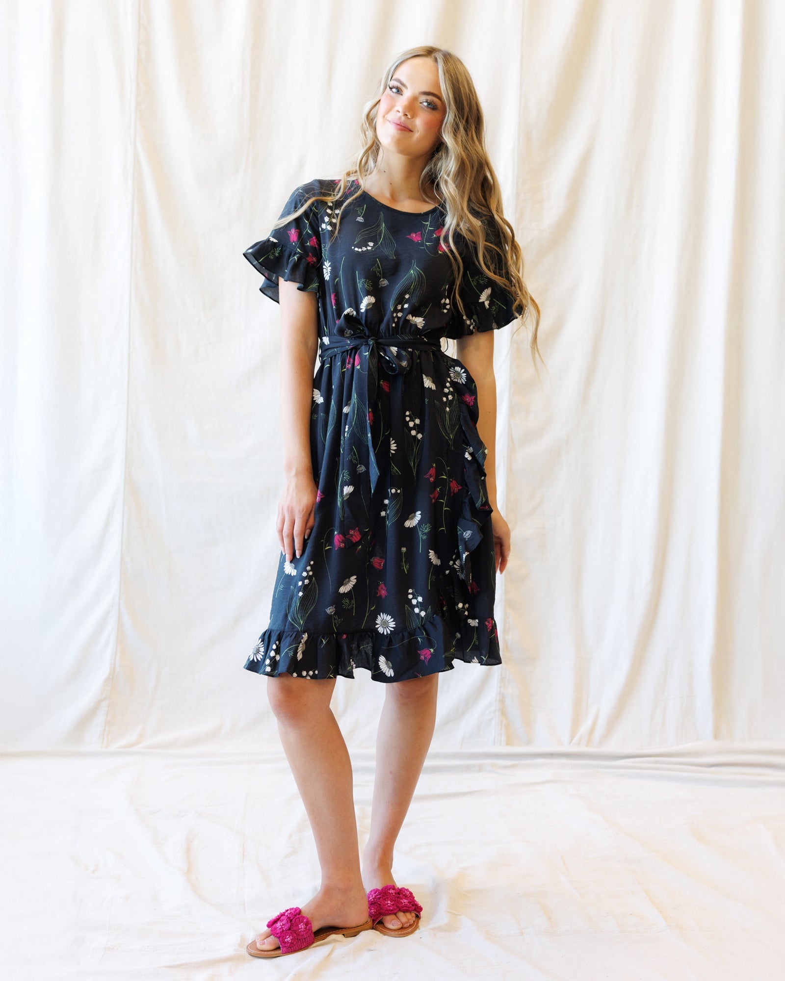 Ruffle & Wrap Dress