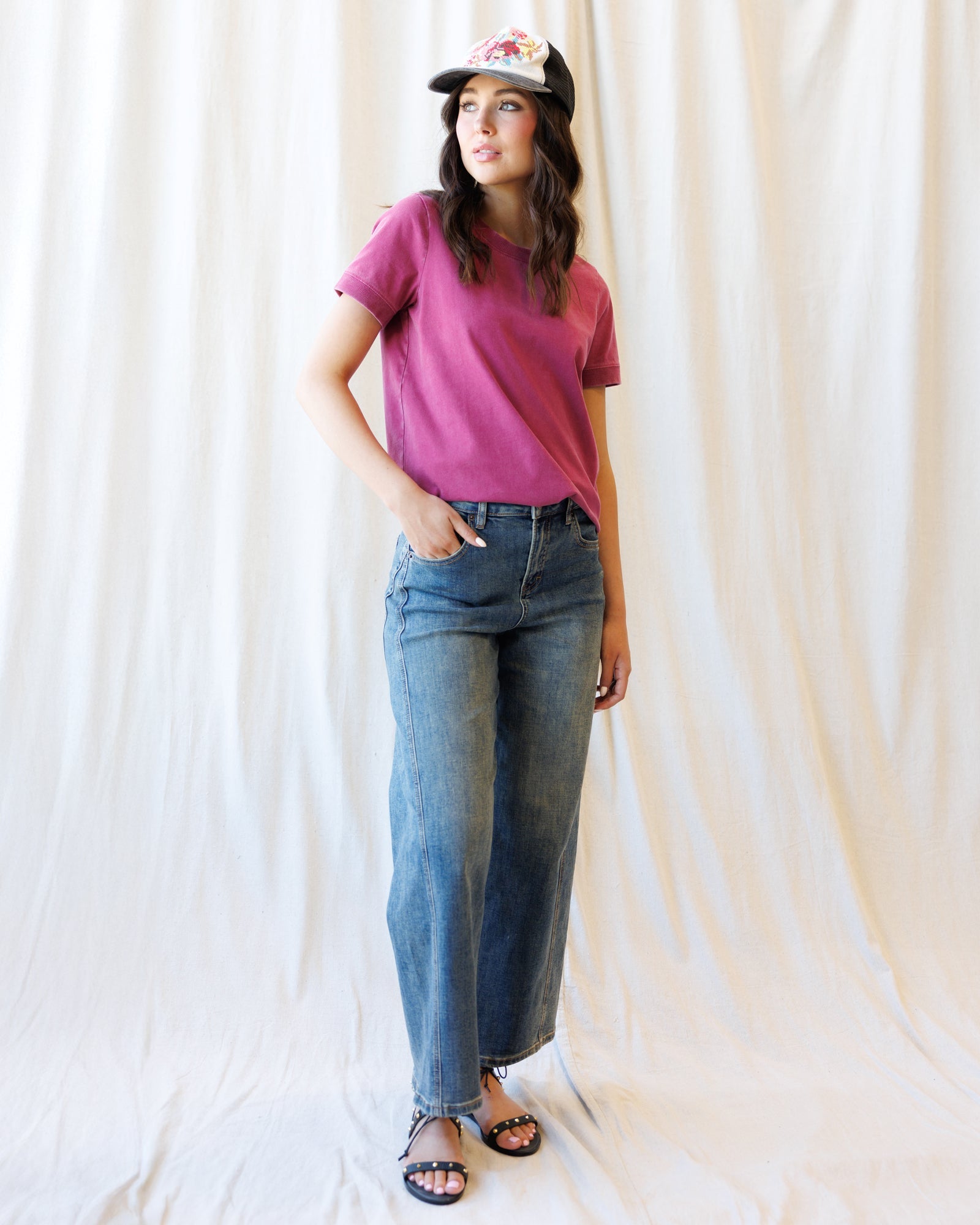 Super High Ankle Wide Leg Flattering Seam