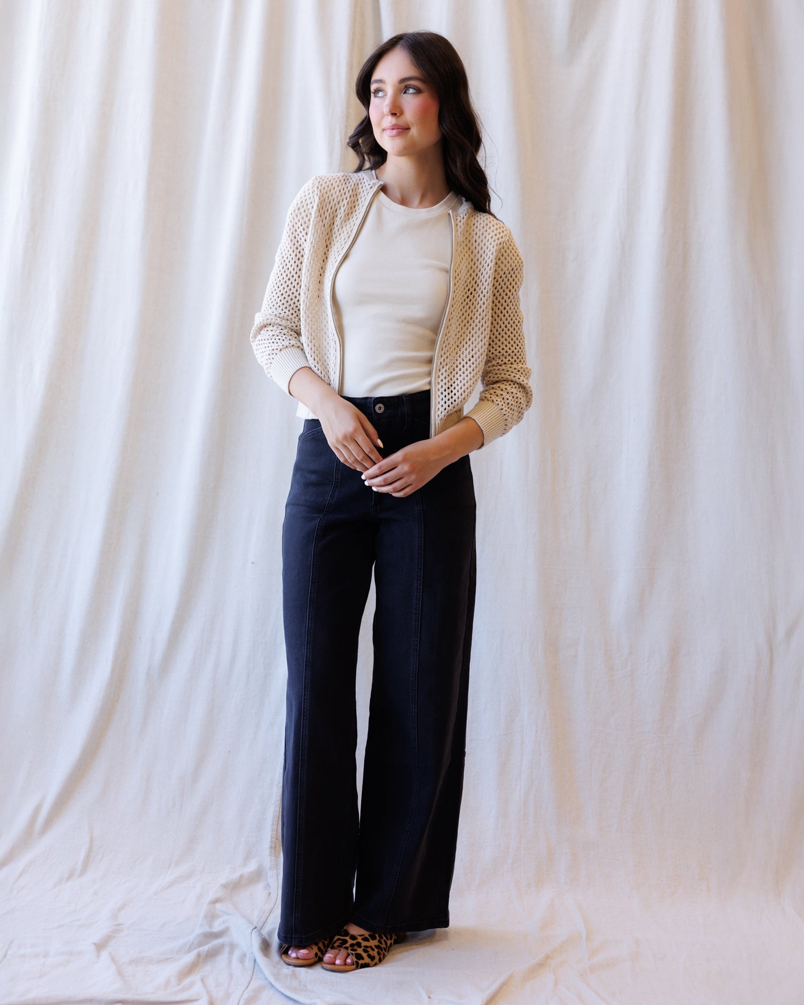 High Rise Seamed Trouser