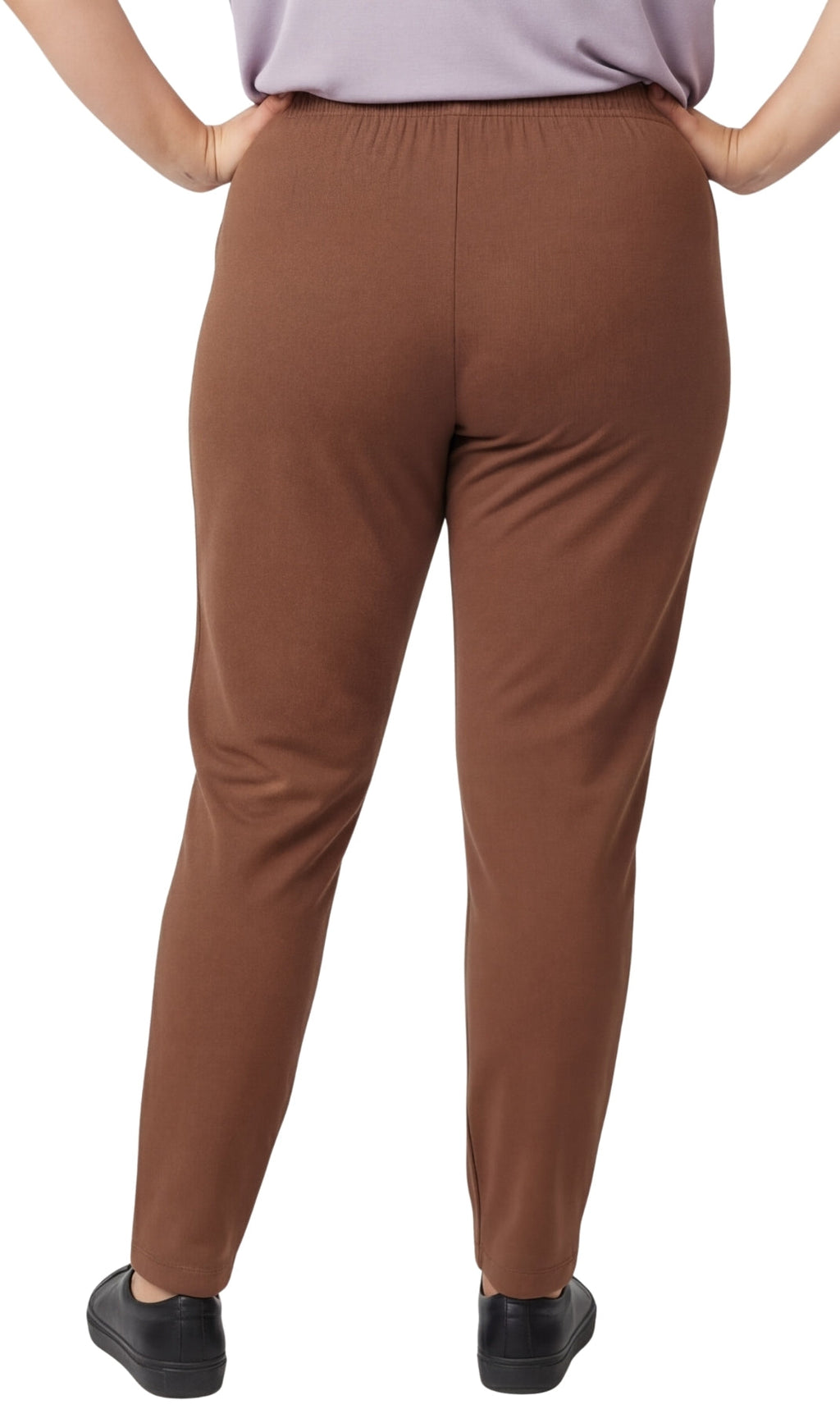 Women's Premium Cotton Stretch High-Waisted Black Leggings - Dressy Comfort in an Everyday Essential