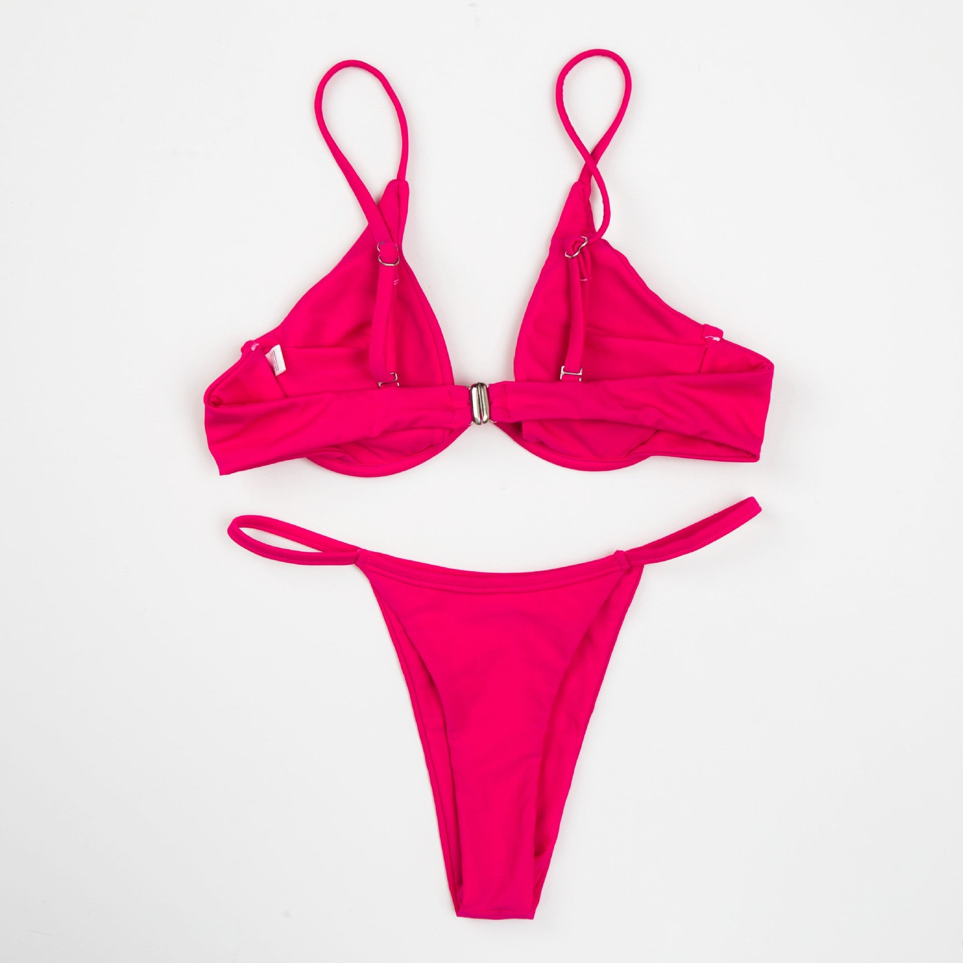 Sexy Push Up Underwired V-bar Bikini Women Swimsuit Female Swimwear Two-pieces Bikini set Micro Thong Bathing Suit Swim Lady
