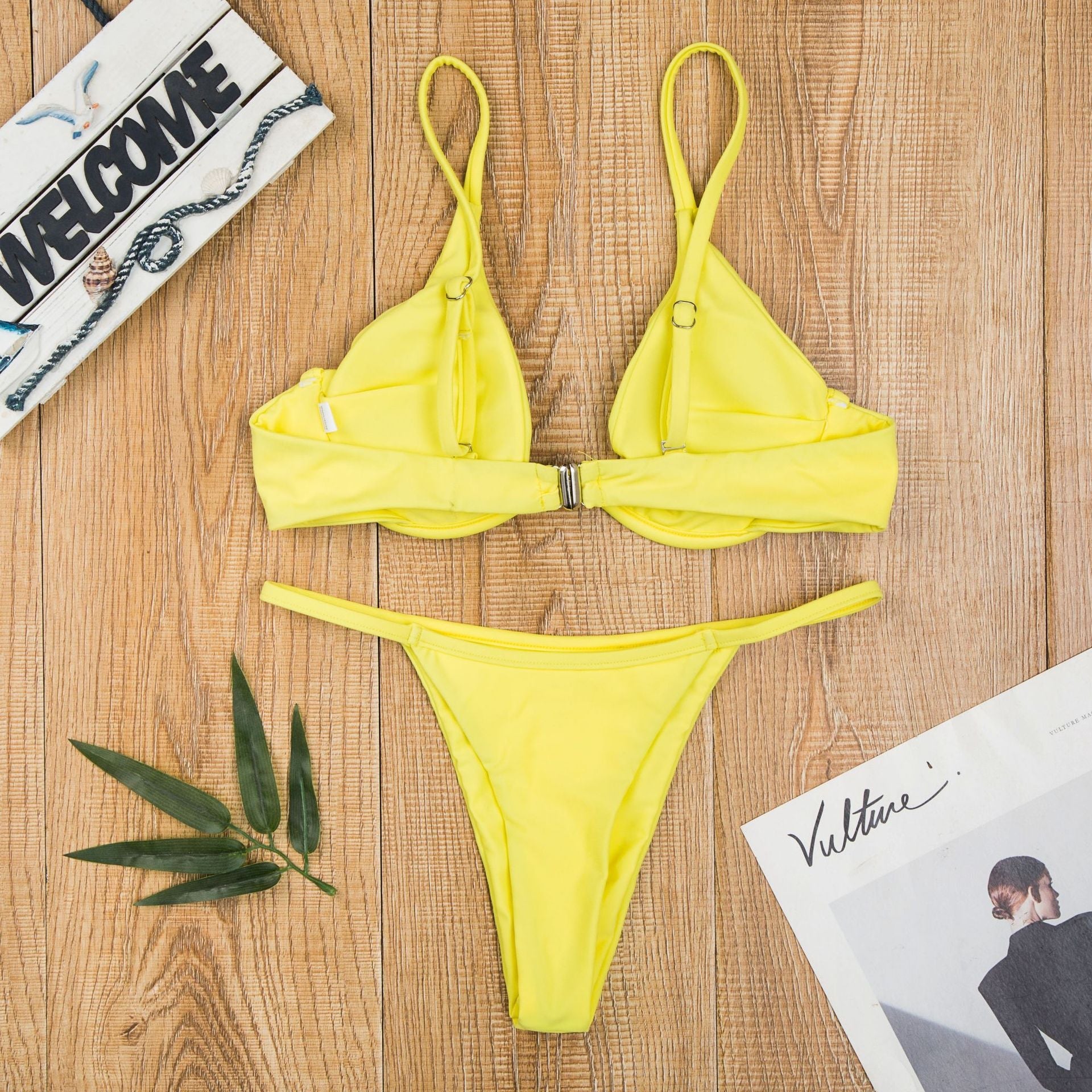Sexy Push Up Underwired V-bar Bikini Women Swimsuit Female Swimwear Two-pieces Bikini set Micro Thong Bathing Suit Swim Lady
