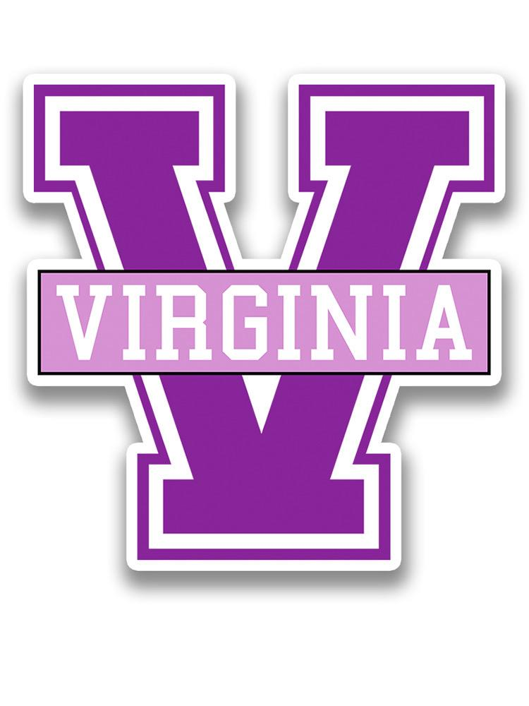 Virginia Letter V Sticker -Image by Shutterstock