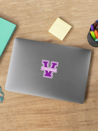 Virginia Letter V Sticker -Image by Shutterstock