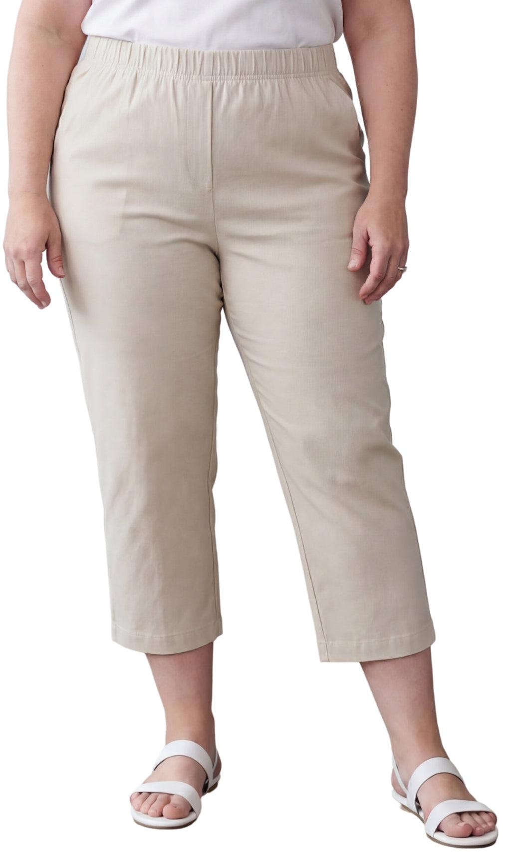 Women's Lightweight Stretch Denim Capri Pants – Comfortable Everyday Fit