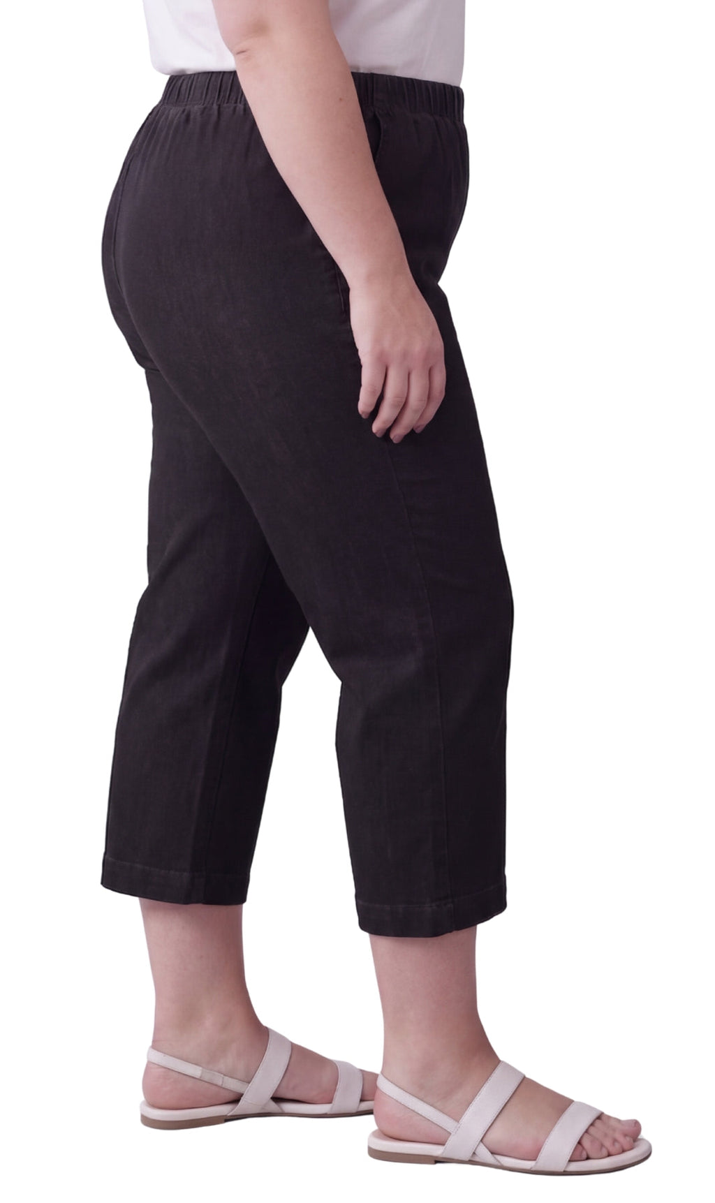 Women's Lightweight Stretch Denim Capri Pants – Comfortable Everyday Fit