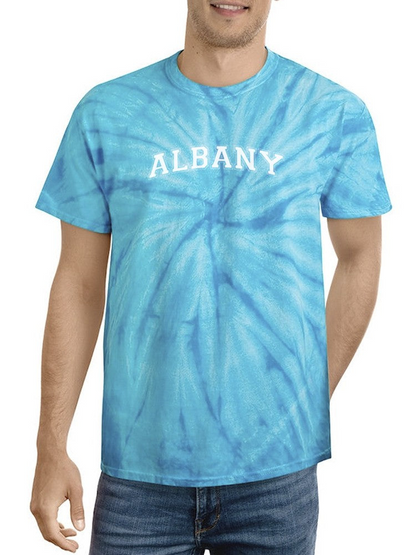 Albany. Tie Dye Tee -SmartPrintsInk Designs