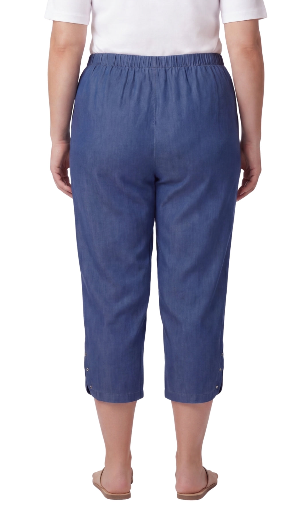 Women’s Lightweight Capris with Studded Hem Detail
