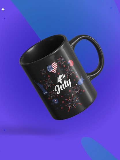 4Th July Mug -SPIdeals Designs