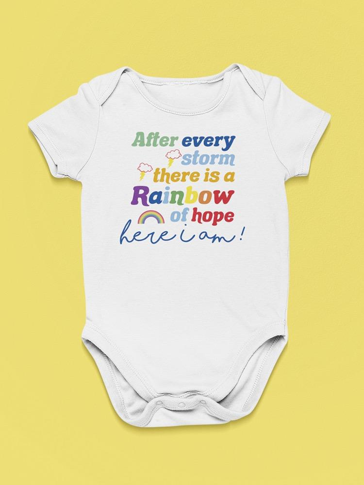 After Every Storm, Quote Bodysuit Baby's -SmartPrintsInk Designs