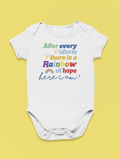 After Every Storm, Quote Bodysuit Baby's -SmartPrintsInk Designs