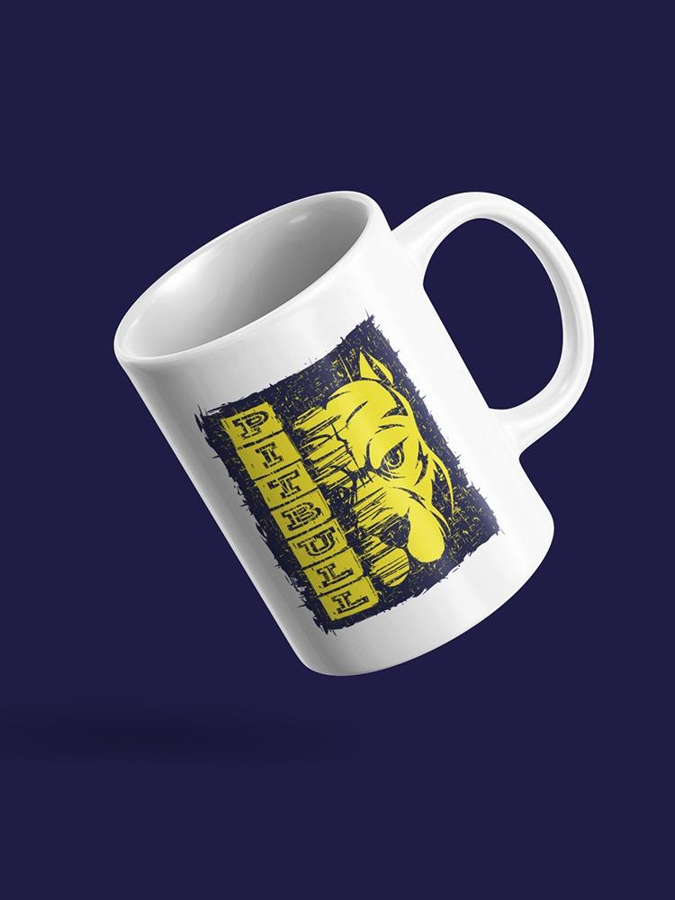 Yellow Pitbull Mug Mug Unisex's -Image by Shutterstock