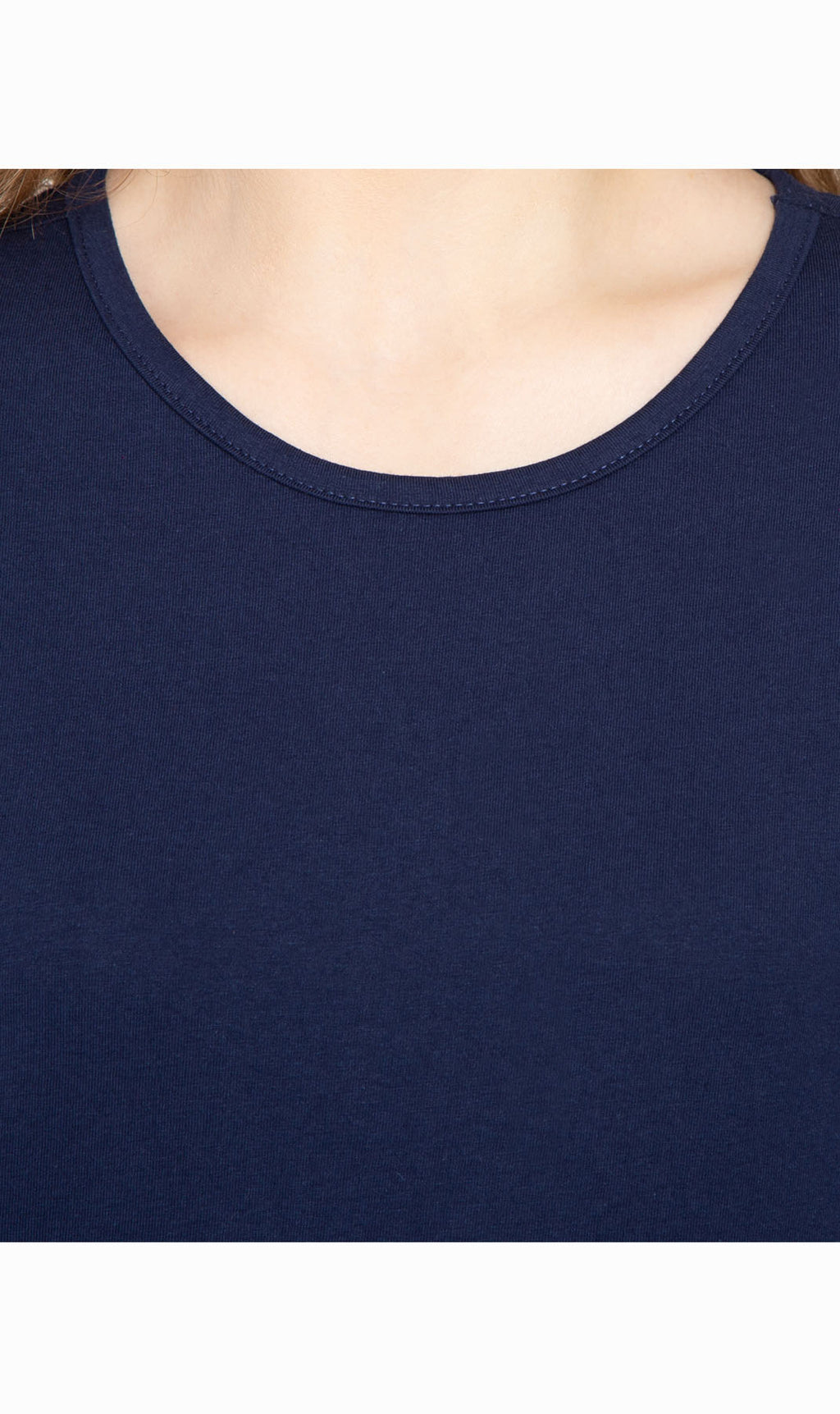 Women's Relaxed Fit Short-Sleeve Crew neck knit Tee Shirt