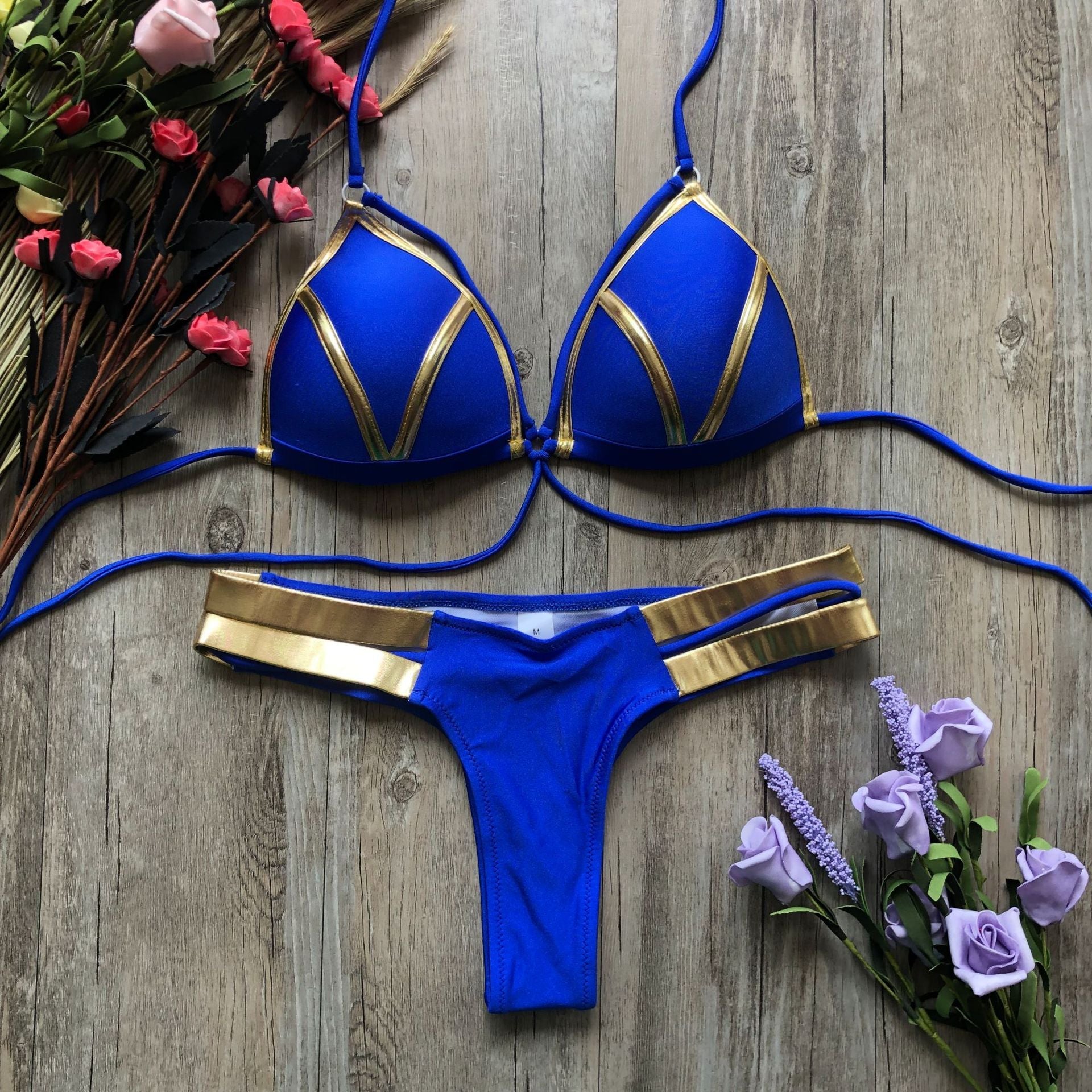 Sexy Halter Push Up Brazilian Bikini 2025 Women Bandage String Swimsuit Female Swimwear Two Pieces Bikini Set Bathing Suit Swim