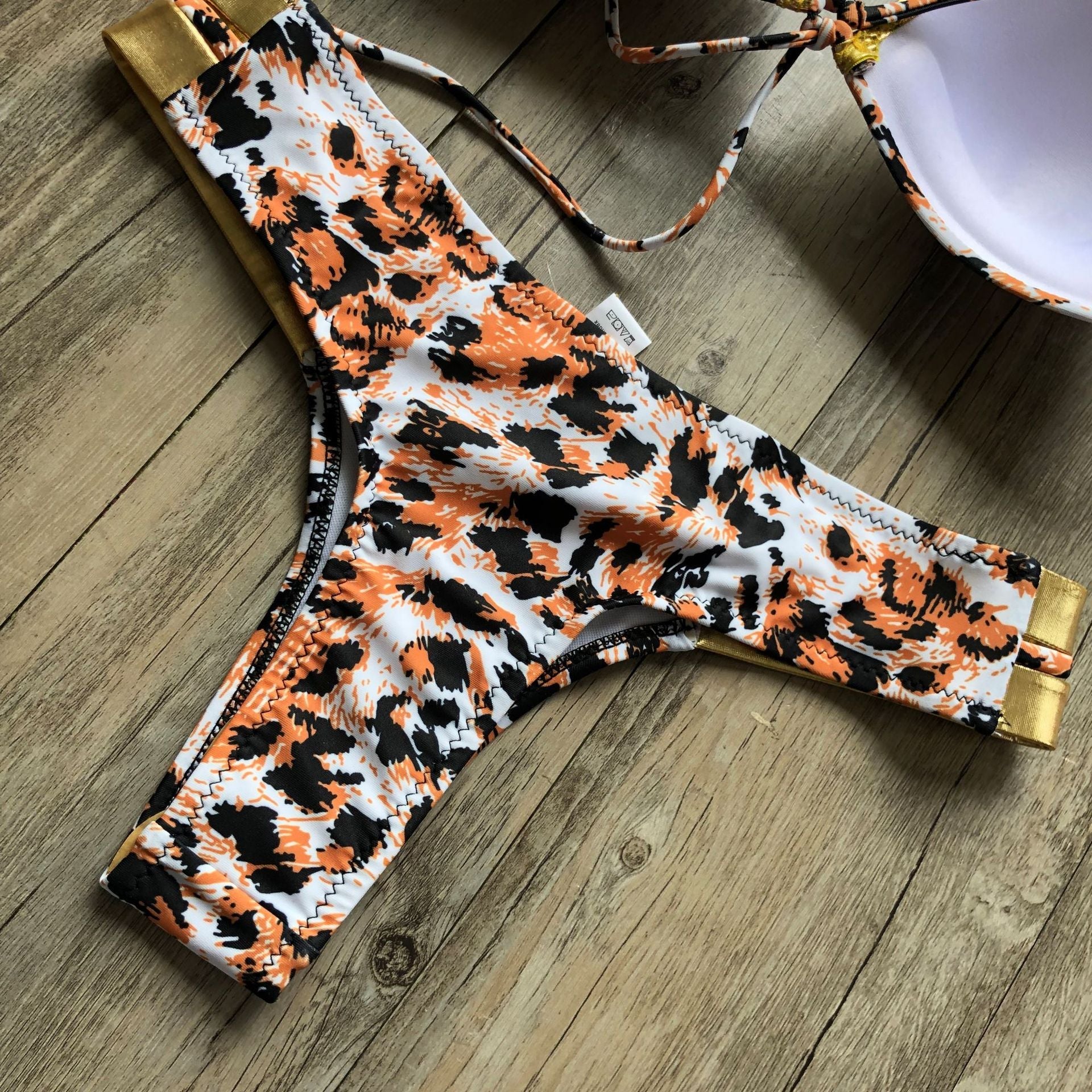 Sexy Halter Push Up Brazilian Bikini 2025 Women Bandage String Swimsuit Female Swimwear Two Pieces Bikini Set Bathing Suit Swim