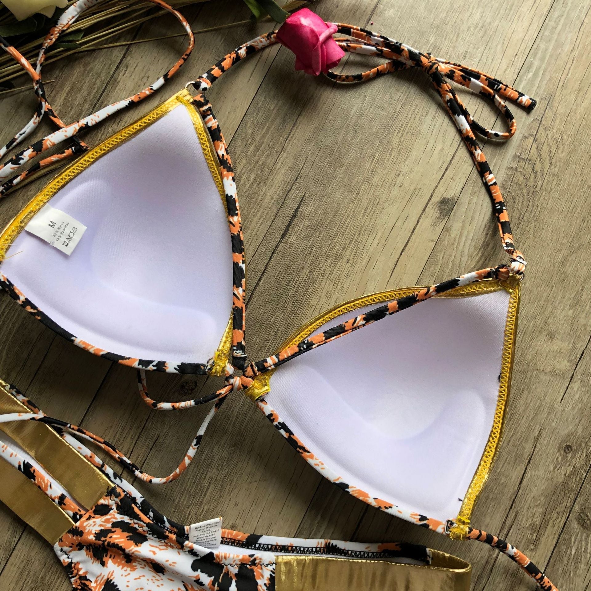 Sexy Halter Push Up Brazilian Bikini 2025 Women Bandage String Swimsuit Female Swimwear Two Pieces Bikini Set Bathing Suit Swim