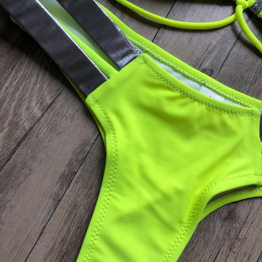 Sexy Halter Push Up Brazilian Bikini 2025 Women Bandage String Swimsuit Female Swimwear Two Pieces Bikini Set Bathing Suit Swim