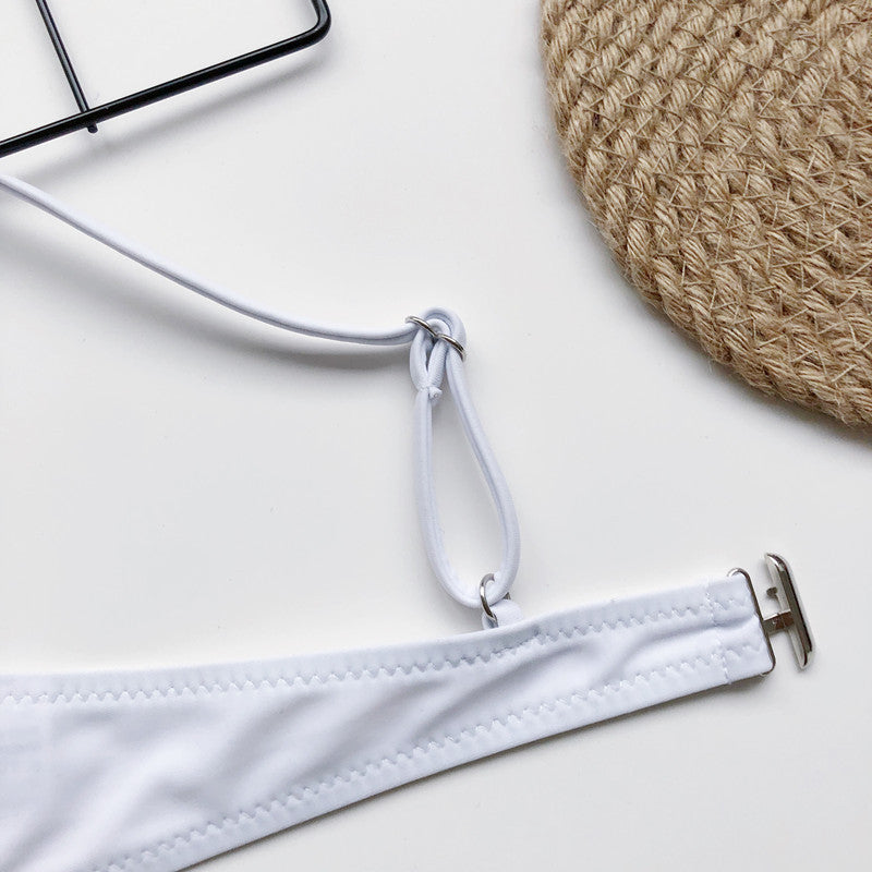 Sexy V-bar Underwired Bra Cup Thong Bikini 2025 Women Swimwear Female Swimsuit Two-pieces Bikini Set High Cut Bathing Suit Swim