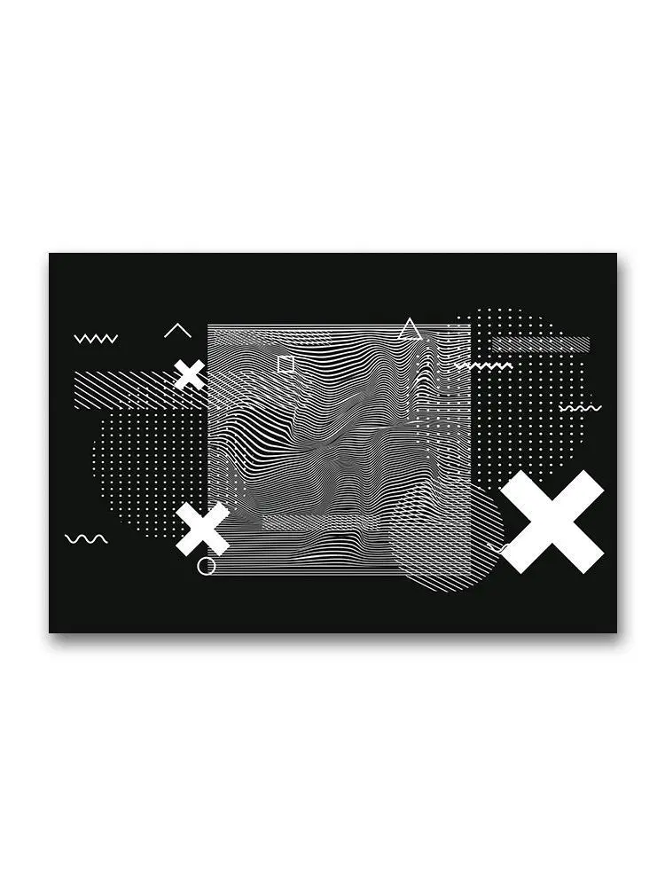 Abstract Neo Memphis Poster -Image by Shutterstock