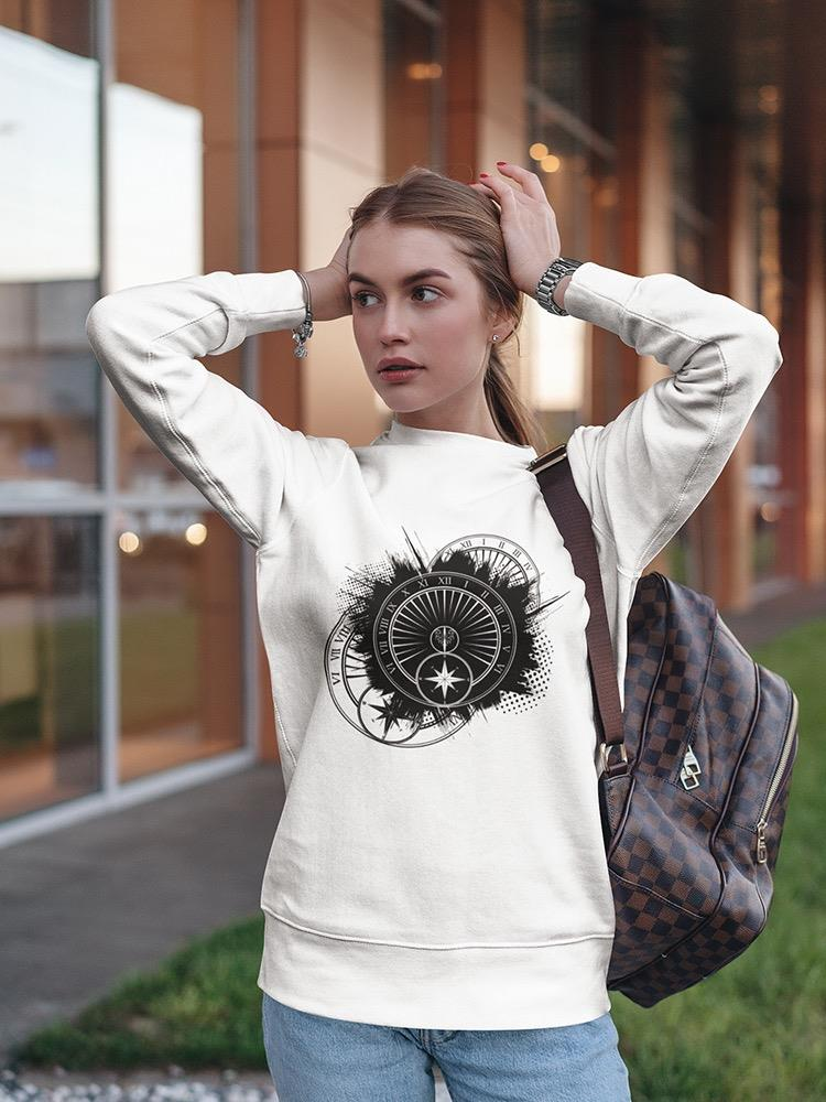 A Dark Astronomical Clock Sweatshirt Women's -Image by Shutterstock