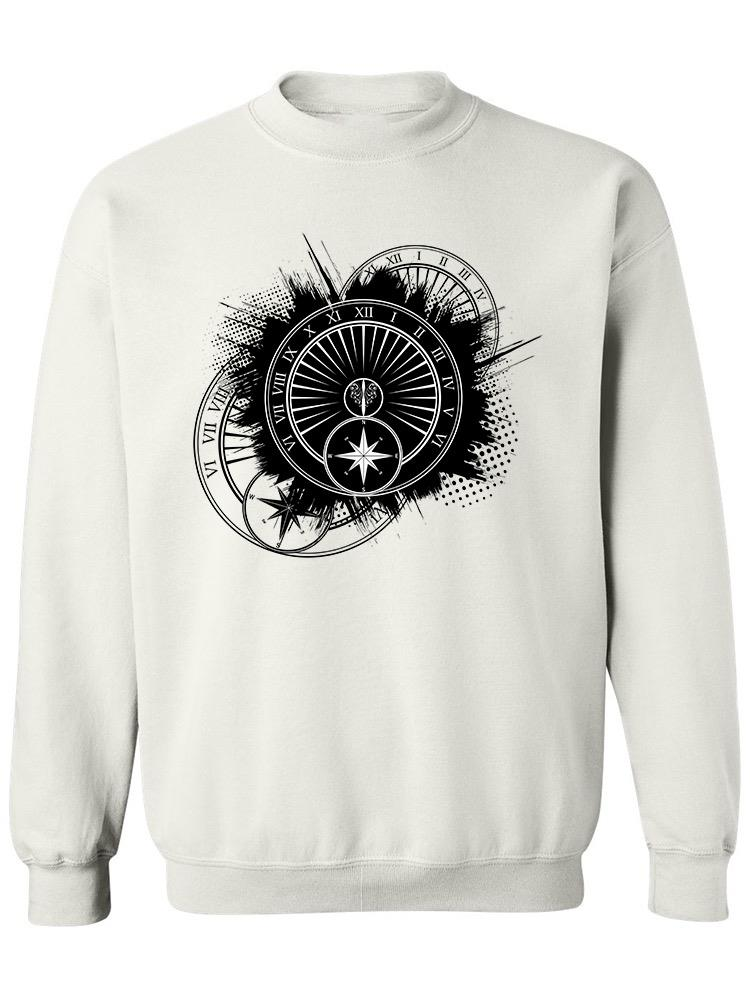 A Dark Astronomical Clock Sweatshirt Women's -Image by Shutterstock