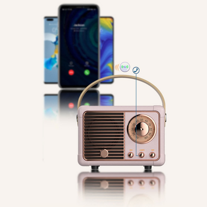 Retro Look FM Radio And Bluetooth Speaker