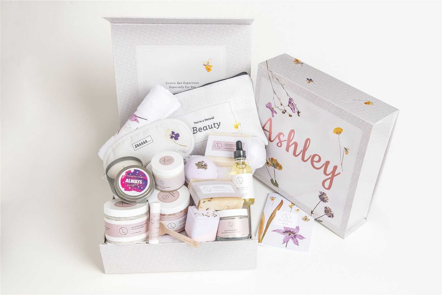 A Special Day Gift, Birthday Gift Basket, Lavender Natural Bath & Body