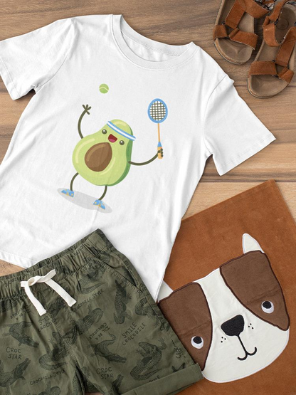 Avocado Playing Tennis T-shirt -SPIdeals Designs