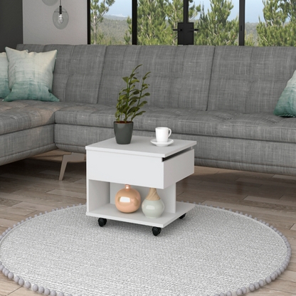 Babel Lift Top Coffee Table, Caster, One Shelf