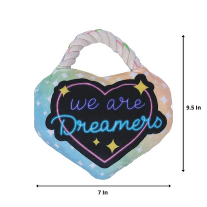 We Are Dreamers Plush Dog Toy Combo (Heart & Space Panda)