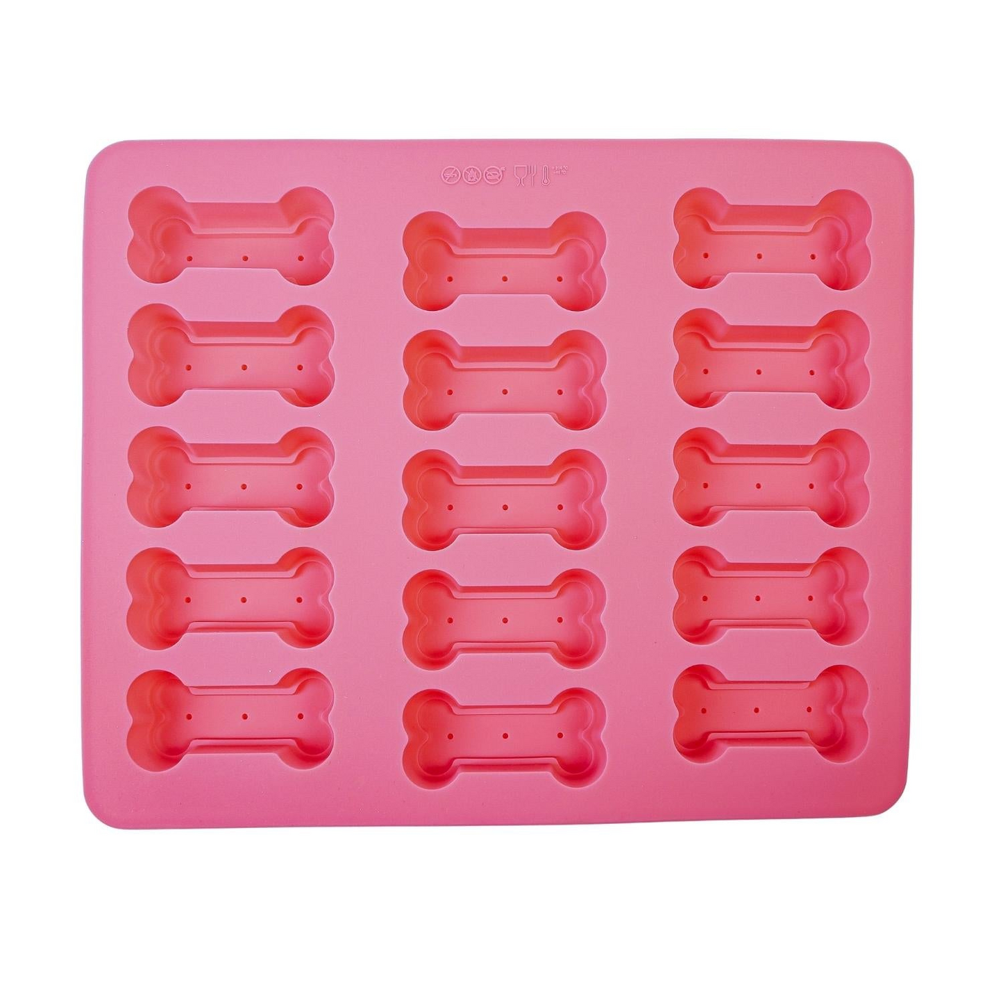 Set of 2 Pet Treat Baking Tray- Freeze, Bake, Microwave (Bones & Paws)