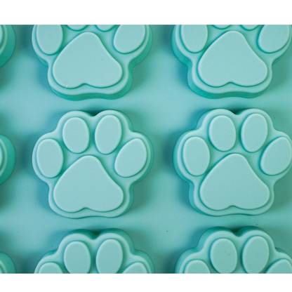 Set of 2 Pet Treat Baking Tray- Freeze, Bake, Microwave (Bones & Paws)