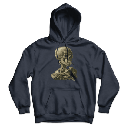 Van Gogh Skull of a Skeleton with Burning Cigarette 1886 Unisex Hoodie