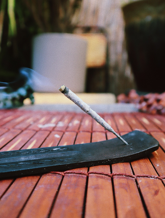 Black Wooden Incense Burner