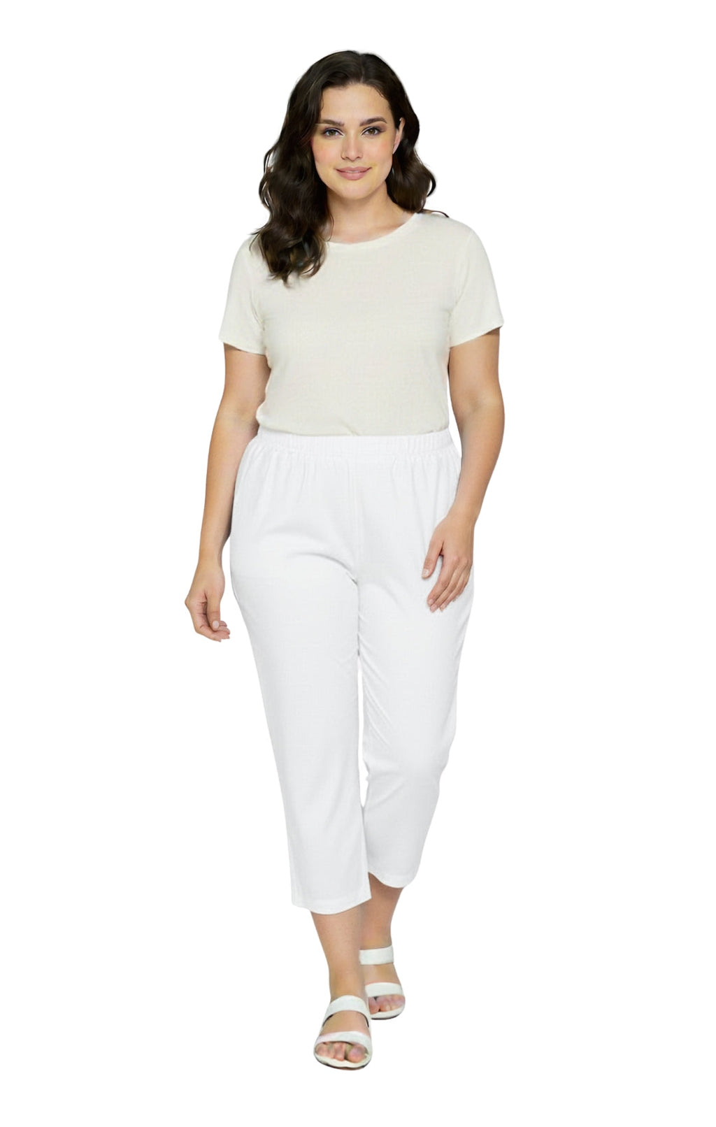 Women's Lightweight Stretch Denim Capri Pants – Comfortable Everyday Fit