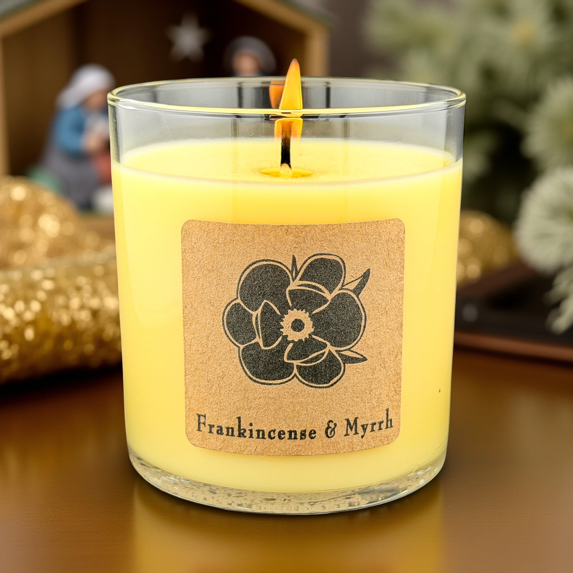 Frankincense & Myrrh 10oz Soy Candle