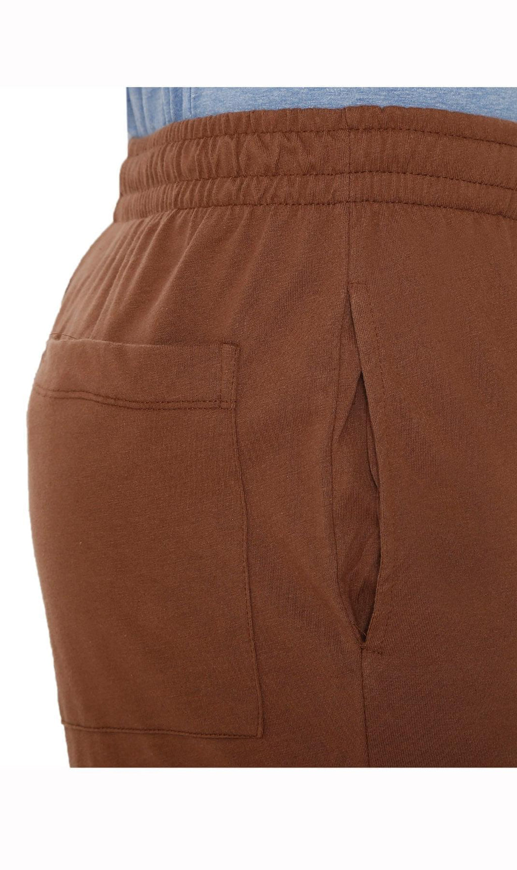 Mens Pull On Elastic Waist Knit Pants - Relaxed Dressing for Comfort