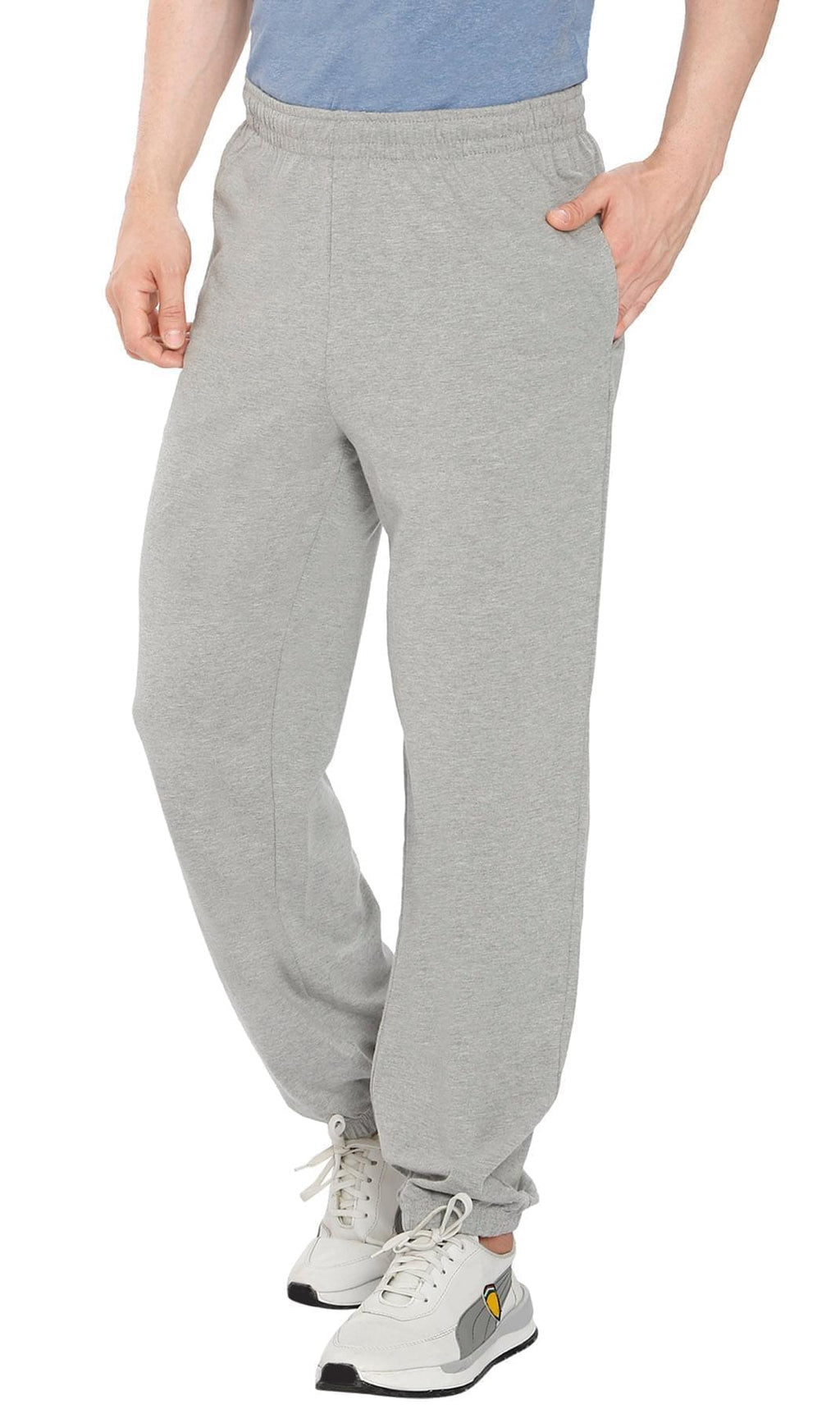 Mens Pull On Elastic Waist Knit Pants - Relaxed Dressing for Comfort