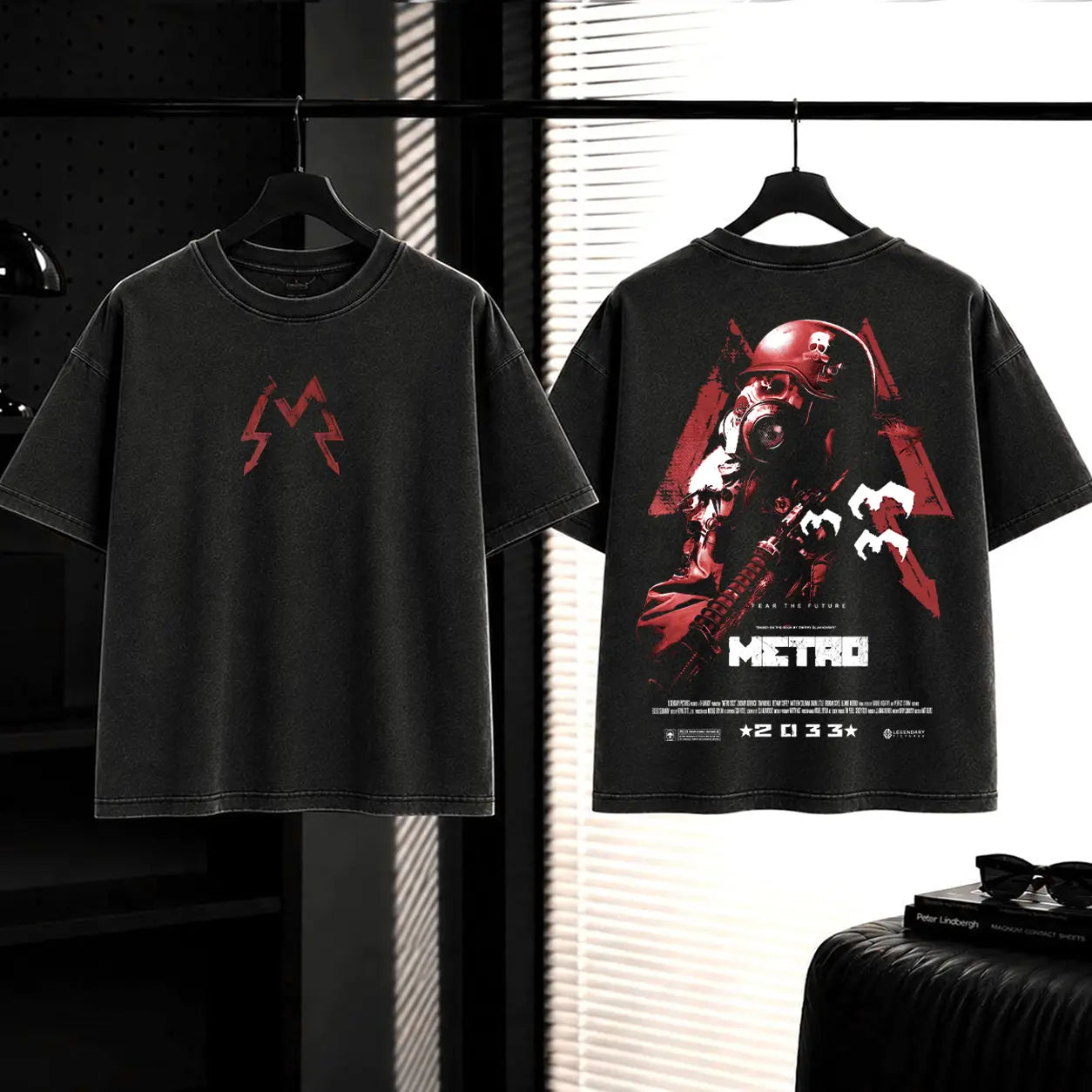 Metro 2033 Post-Apocalyptic Gaming Apparel – Retro Washed Graphic Oversized T-Shirt, Tank Top, Sweatshirt, Hoodie Vintage Streetwear