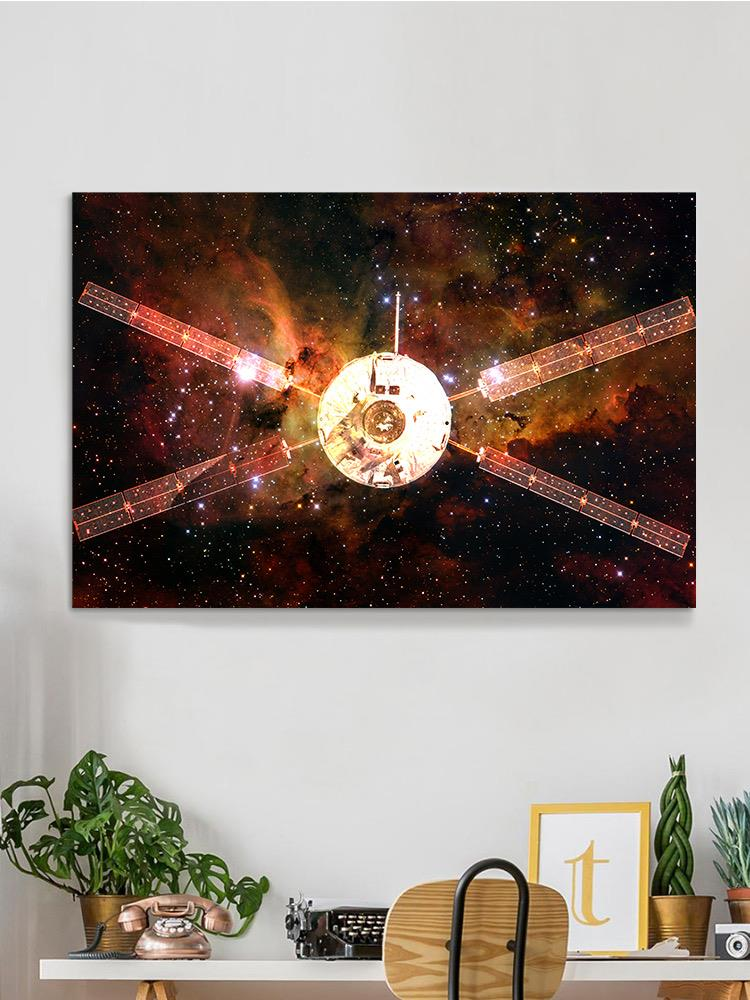 A Spacecraft Into Space Wrapped Canvas -Image by Shutterstock