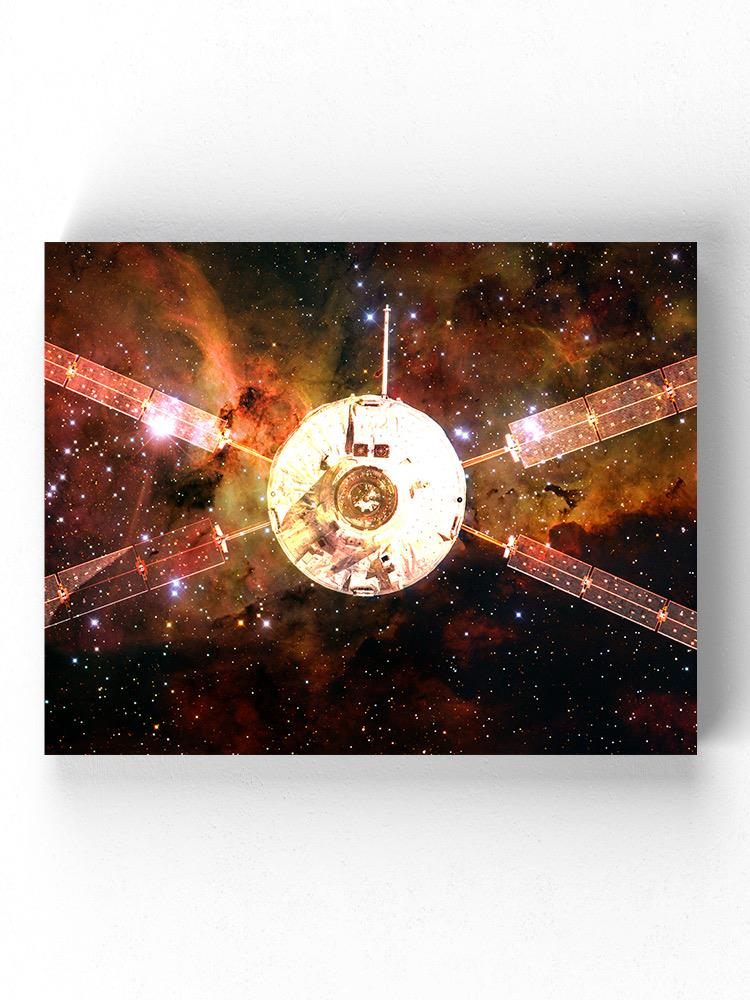 A Spacecraft Into Space Wrapped Canvas -Image by Shutterstock