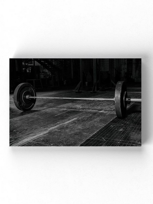 Barbell Wrapped Canvas -Image by Shutterstock