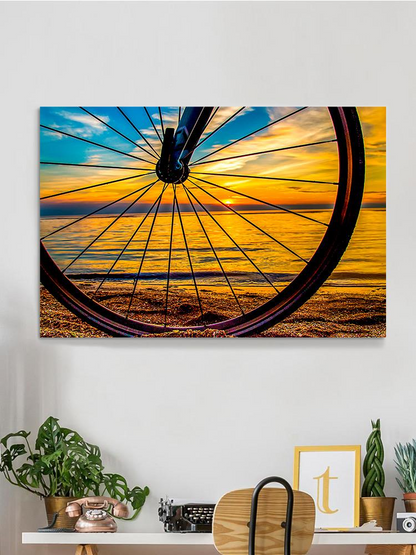 Bicycle Wheel Wrapped Canvas -Image by Shutterstock