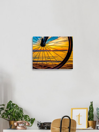 Bicycle Wheel Wrapped Canvas -Image by Shutterstock