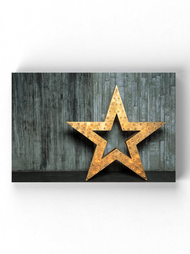 Big Star With Lights Wrapped Canvas -Image by Shutterstock