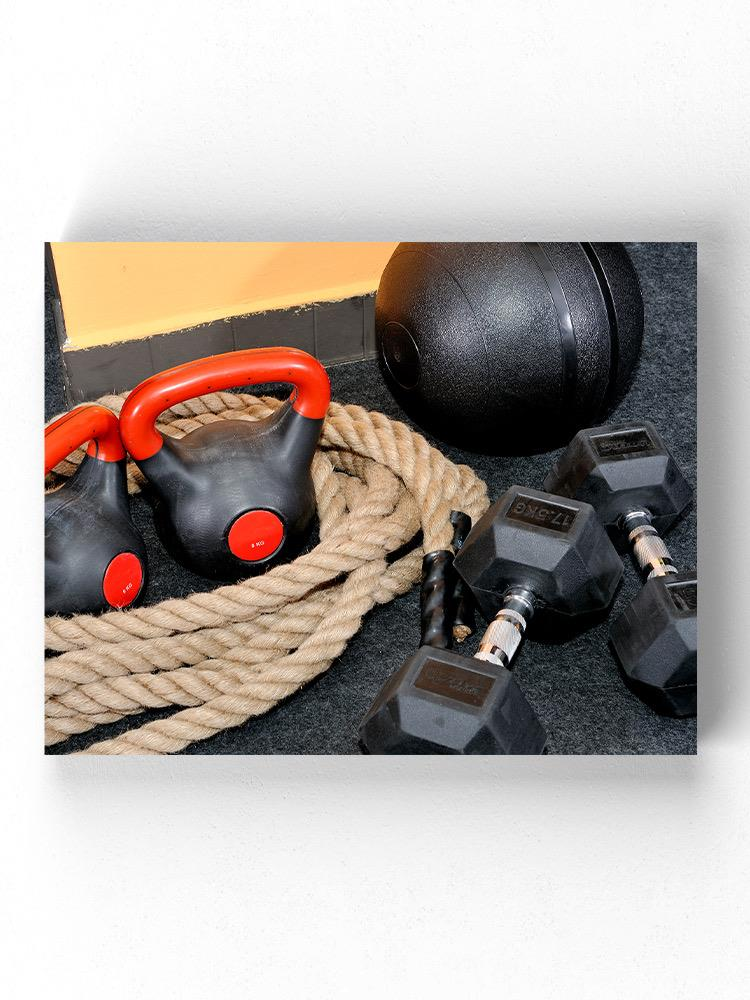 Weights And A Rope Wrapped Canvas -Image by Shutterstock