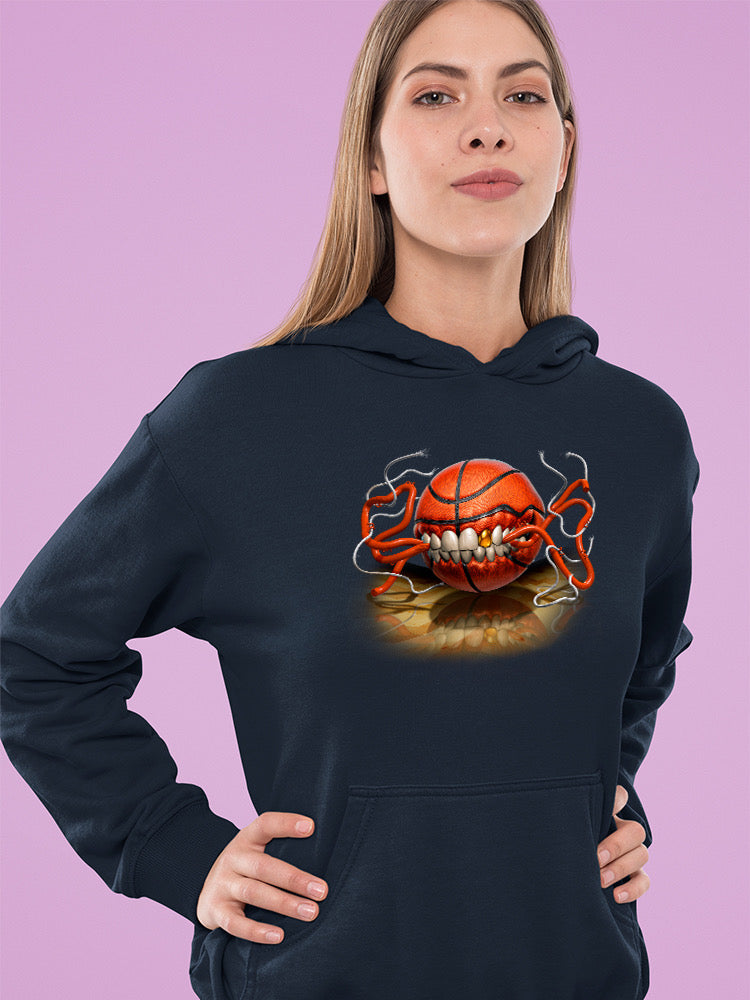 Basketball Biting Hoodie or Sweatshirt -Tom Wood Designs