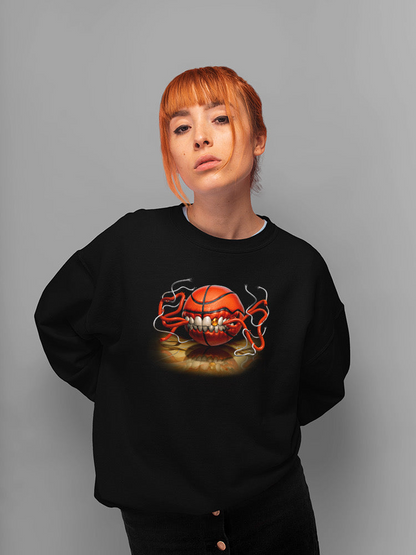 Basketball Biting Hoodie or Sweatshirt -Tom Wood Designs