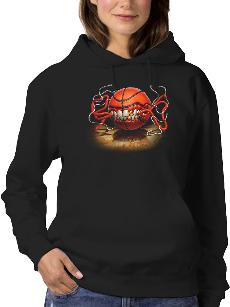 Basketball Biting Hoodie or Sweatshirt -Tom Wood Designs