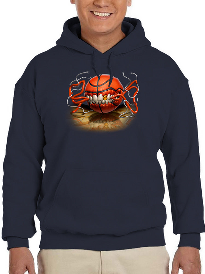 Basketball Biting Hoodie or Sweatshirt -Tom Wood Designs